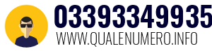 Numero di telefono 03393349935 03393349935