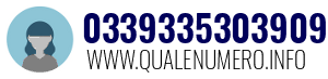 Numero di telefono 0339335303909 0339335303909