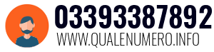 Numero di telefono 03393387892 03393387892