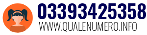 Numero di telefono 03393425358 03393425358
