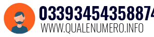 Numero di telefono 03393454358874 03393454358874