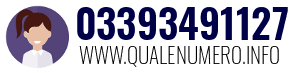 Numero di telefono 03393491127 03393491127