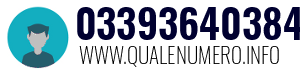Numero di telefono 03393640384 03393640384