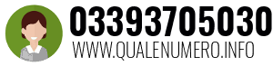 Numero di telefono 03393705030 03393705030