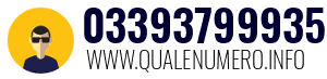 Numero di telefono 03393799935 03393799935