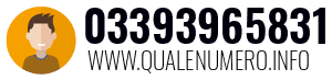 Numero di telefono 03393965831 03393965831