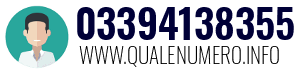 Numero di telefono 03394138355 03394138355