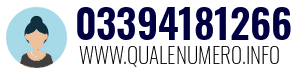 Numero di telefono 03394181266 03394181266