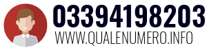 Numero di telefono 03394198203 03394198203