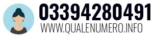 Numero di telefono 03394280491 03394280491