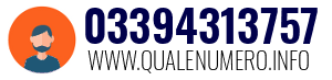 Numero di telefono 03394313757 03394313757