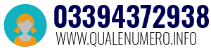 Numero di telefono 03394372938 03394372938