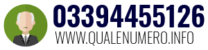 Numero di telefono 03394455126 03394455126
