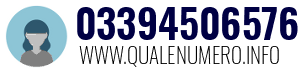 Numero di telefono 03394506576 03394506576
