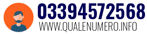 Numero di telefono 03394572568 03394572568