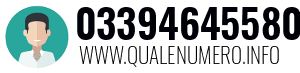Numero di telefono 03394645580 03394645580