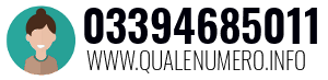 Numero di telefono 03394685011 03394685011