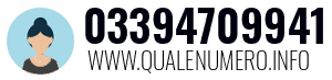 Numero di telefono 03394709941 03394709941