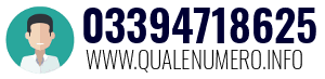 Numero di telefono 03394718625 03394718625