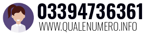 Numero di telefono 03394736361 03394736361