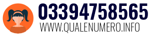Numero di telefono 03394758565 03394758565