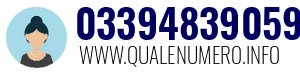 Numero di telefono 03394839059 03394839059