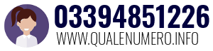 Numero di telefono 03394851226 03394851226