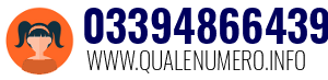 Numero di telefono 03394866439 03394866439