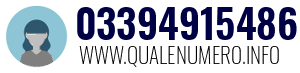 Numero di telefono 03394915486 03394915486