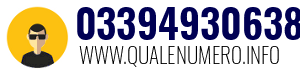 Numero di telefono 03394930638 03394930638