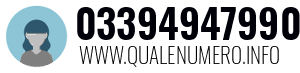 Numero di telefono 03394947990 03394947990