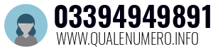 Numero di telefono 03394949891 03394949891