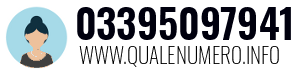 Numero di telefono 03395097941 03395097941