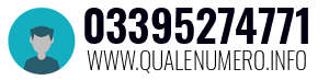Numero di telefono 03395274771 03395274771