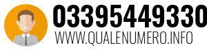 Numero di telefono 03395449330 03395449330