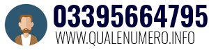 Numero di telefono 03395664795 03395664795