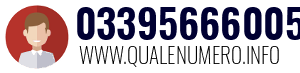 Numero di telefono 03395666005 03395666005