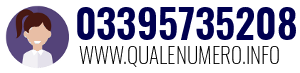 Numero di telefono 03395735208 03395735208