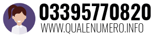 Numero di telefono 03395770820 03395770820