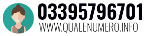 Numero di telefono 03395796701 03395796701