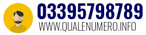 Numero di telefono 03395798789 03395798789
