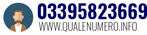 Numero di telefono 03395823669 03395823669