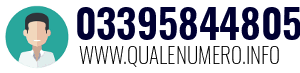 Numero di telefono 03395844805 03395844805