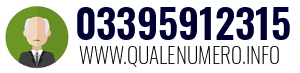 Numero di telefono 03395912315 03395912315
