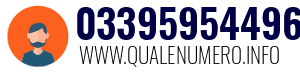 Numero di telefono 03395954496 03395954496