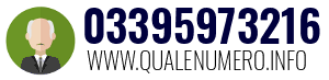 Numero di telefono 03395973216 03395973216