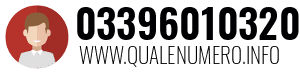 Numero di telefono 03396010320 03396010320