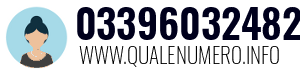 Numero di telefono 03396032482 03396032482