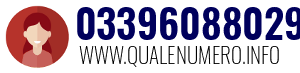 Numero di telefono 03396088029 03396088029
