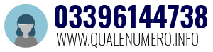 Numero di telefono 03396144738 03396144738